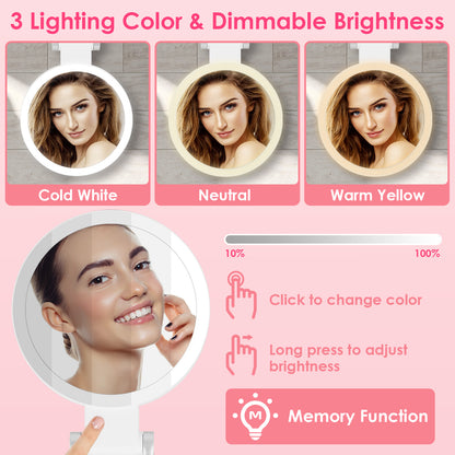 20X/1X Double-Sided Magnifying Makeup Mirror