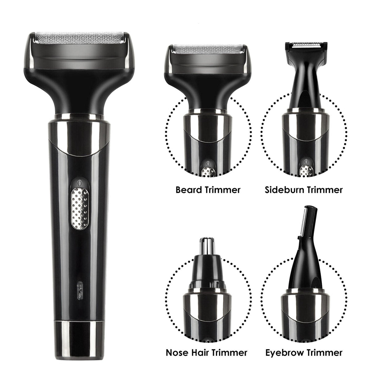4-In-1 Unisex Rechargeable Electric Razor Clipper