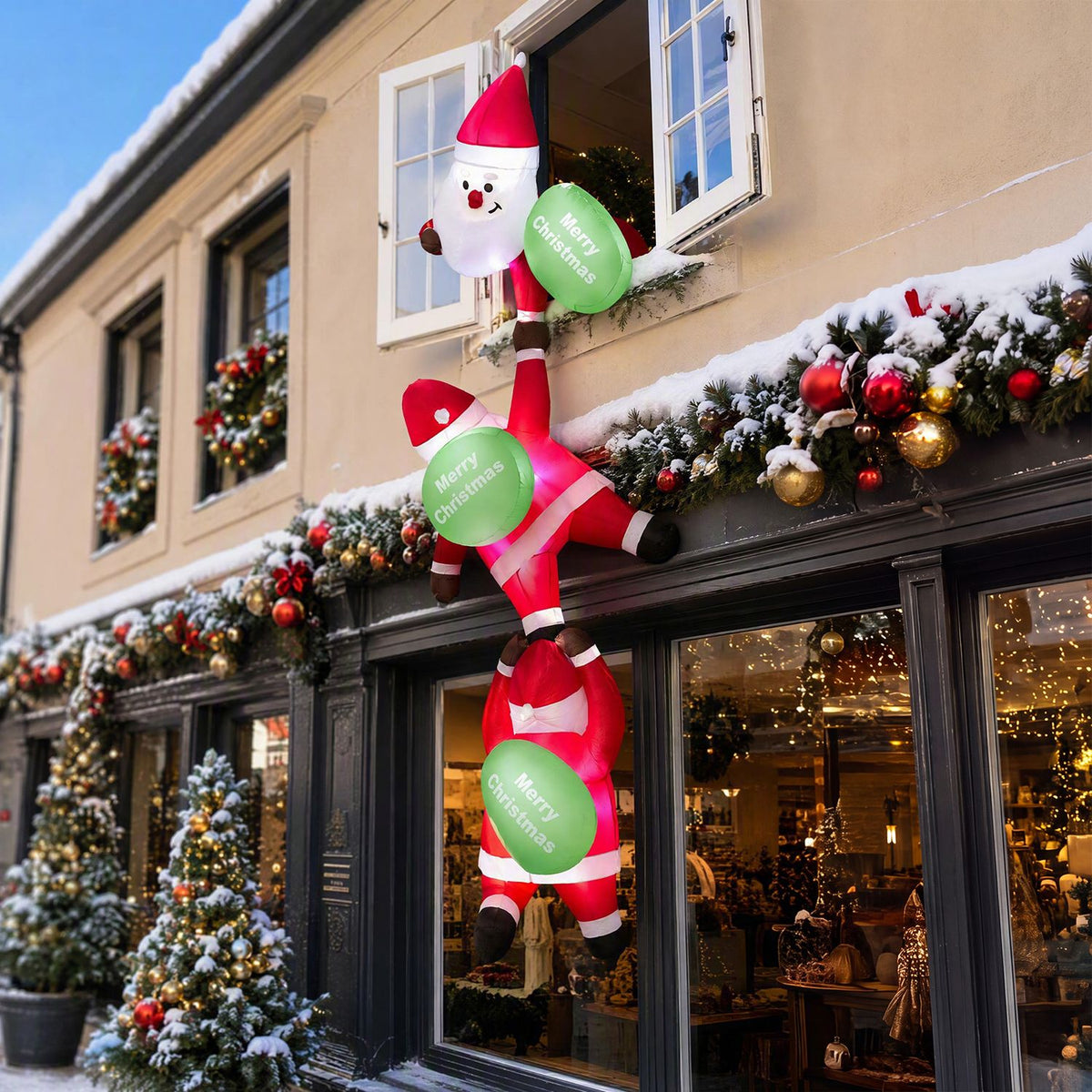9.2 FT Hanging Christmas Inflatable Indoor Outdoor Decoration for Holiday Decor
