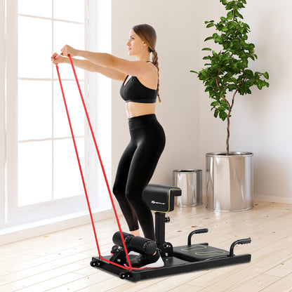 8-in-1 Sissy Squat Machine with Adjustable Height