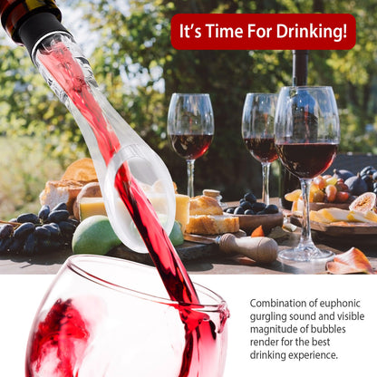 Wine Aerator Pourer with Drip Stopper and Air Intake System