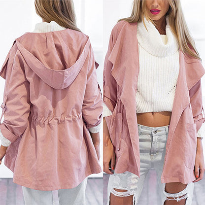 Women’s Lightweight Hooded Trench Coat