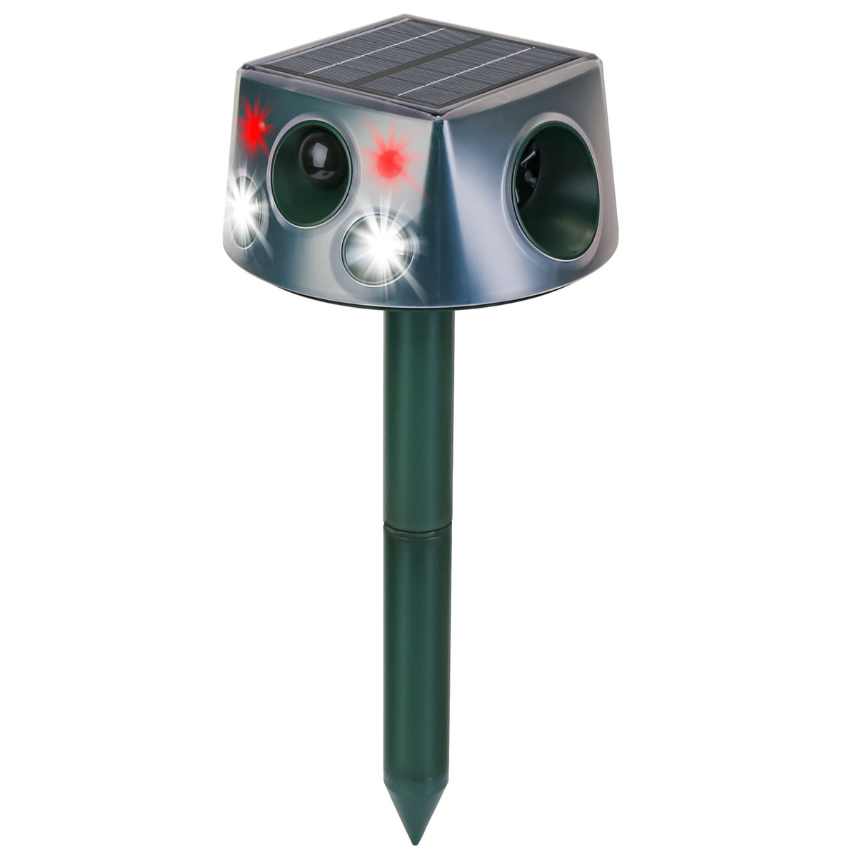 Solar Ultrasonic Animal Repeller with Motion Sensor