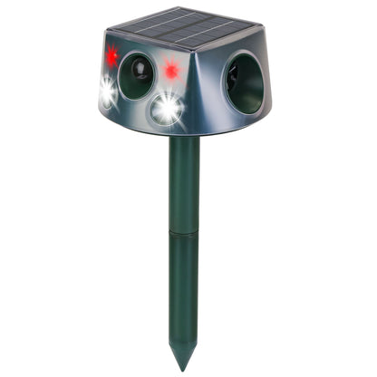Solar Ultrasonic Animal Repeller with Motion Sensor
