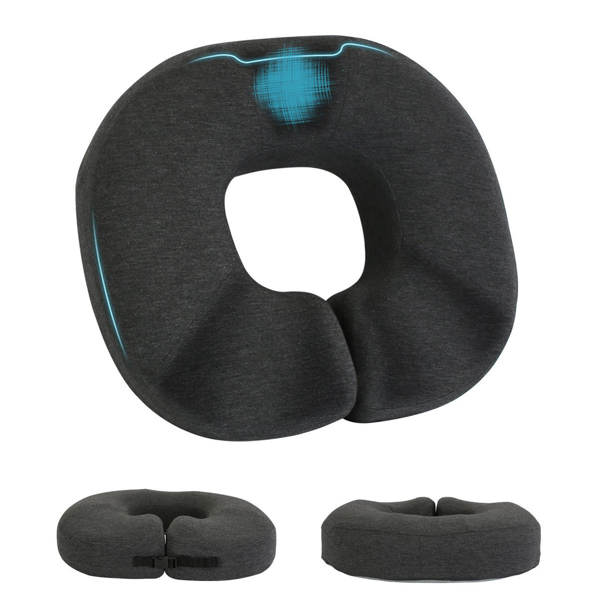 Donut Pillow Seat Cushion Memory Foam Donut Chair Cushions Ergonomic Seat Cushion Pad for Coccyx Prostate Sciatica Pelvic Floor Pressure Sores Office