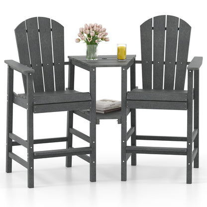 2-Seat Adirondack Chair with Double Connecting Tray