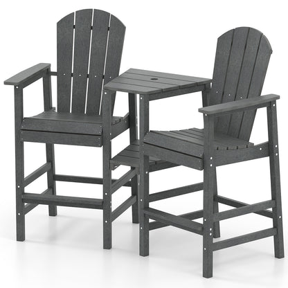 2-Seat Adirondack Chair with Double Connecting Tray