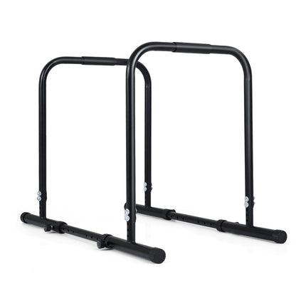 Adjustable Dip Bar Station with 660 LBS Capacity for Calisthenics and Strength Training
