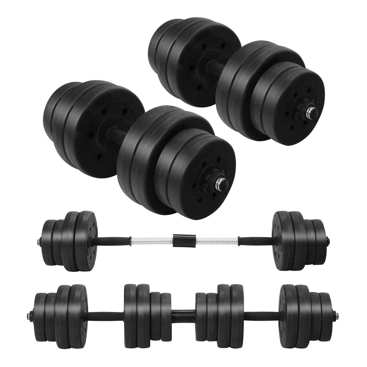 Adjustable Dumbbells 66 LBS Free Weights with Connectors for Home Gym Fitness Workout