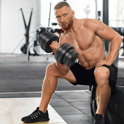 Adjustable Dumbbells 66 LBS Free Weights with Connectors for Home Gym Fitness Workout