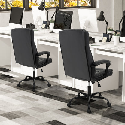 Executive Office Chair with Ergonomic High Back and Headrest