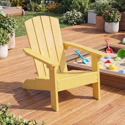 Kids Adirondack Chair with High Backrest and Armrests
