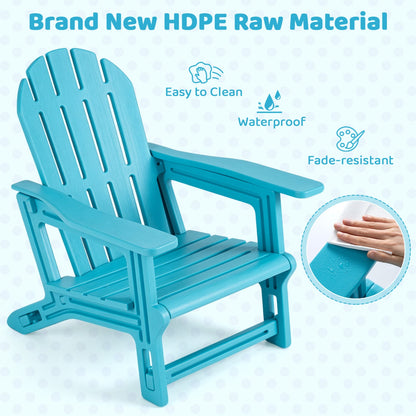 Kids Adirondack Chair All-Weather HDPE Outdoor Seating