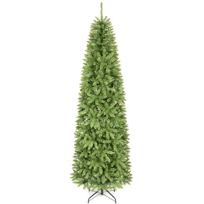7.5 FT Artificial Pencil Christmas Tree with Metal Stand