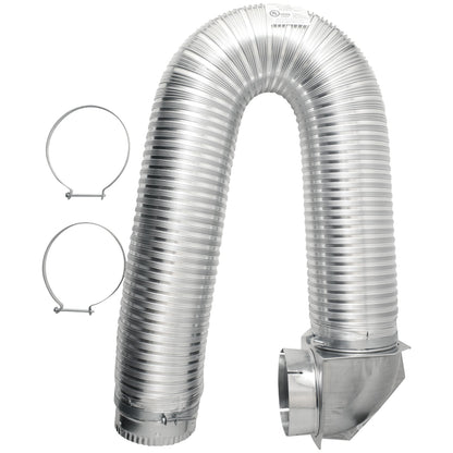 Builder's Best 4 In. x 8 Ft. UL Transition Duct Dryer Vent Kit with Close Elbow