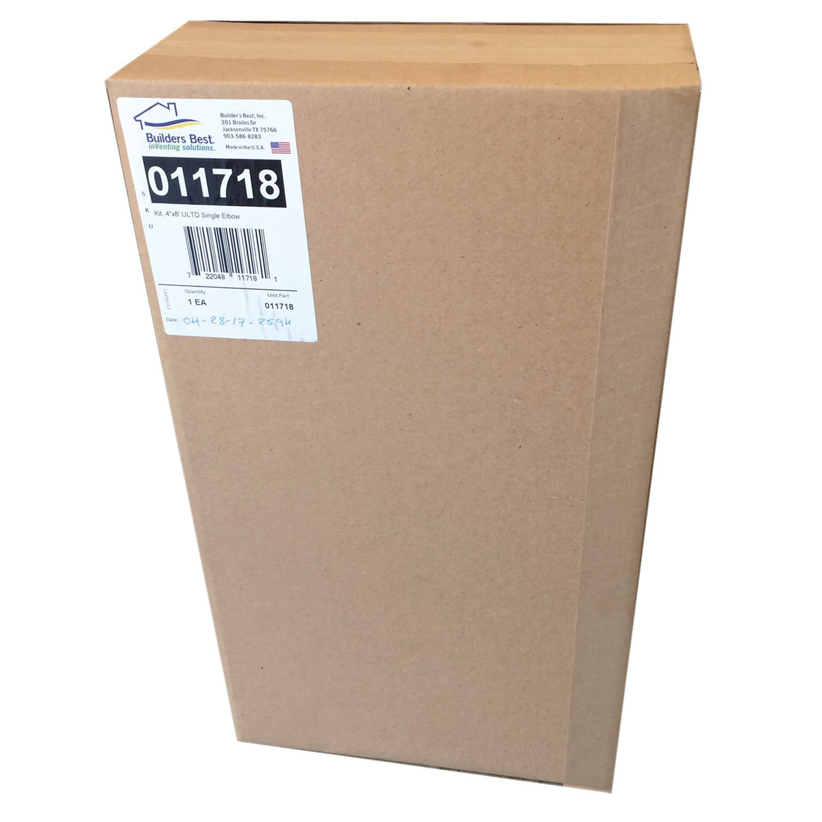 Builder's Best 4 In. x 8 Ft. UL Transition Duct Dryer Vent Kit with Close Elbow - view 6