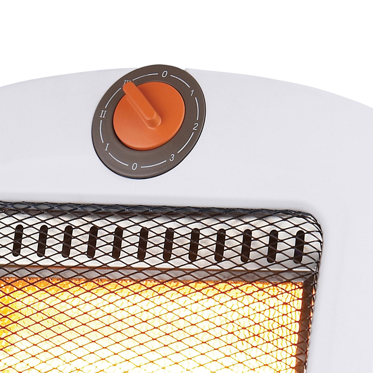 Brentwood 1,000W Portable Quartz Space Heater, White - view 3