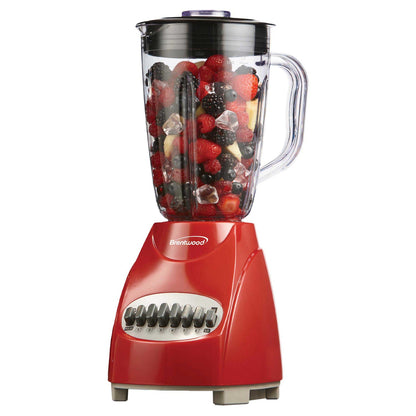 Brentwood 42 Oz. 12-Speed 350W Blender with Glass Jar - Red - view 2