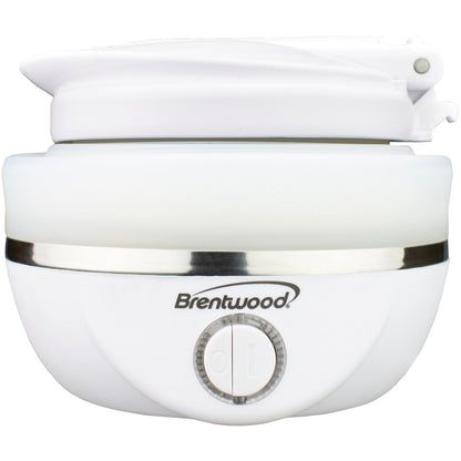 Brentwood Collapsible Dual-Voltage Travel Electric Kettle, 0.8 L, White - view 2