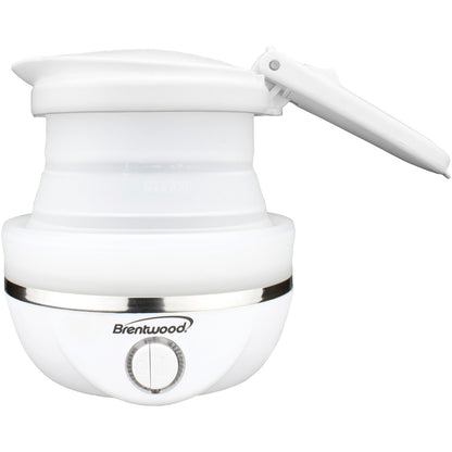 Brentwood Collapsible Dual-Voltage Travel Electric Kettle, 0.8 L, White - view 4