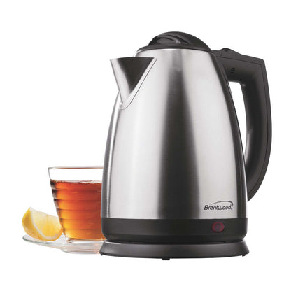 Brentwood 2 L Stainless Steel Cordless Electric Tea Kettle - view 2
