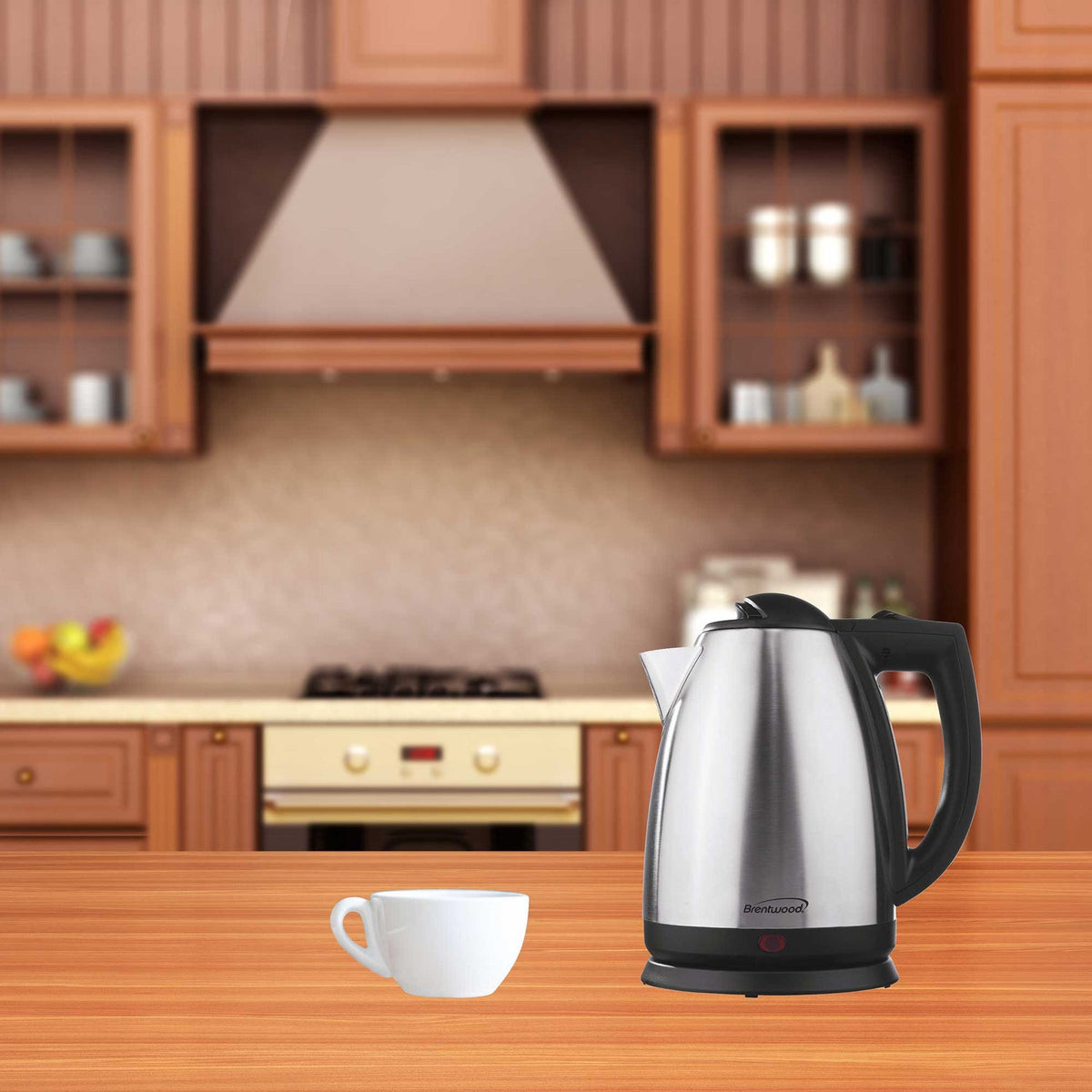 Brentwood 2 L Stainless Steel Cordless Electric Tea Kettle - view 3
