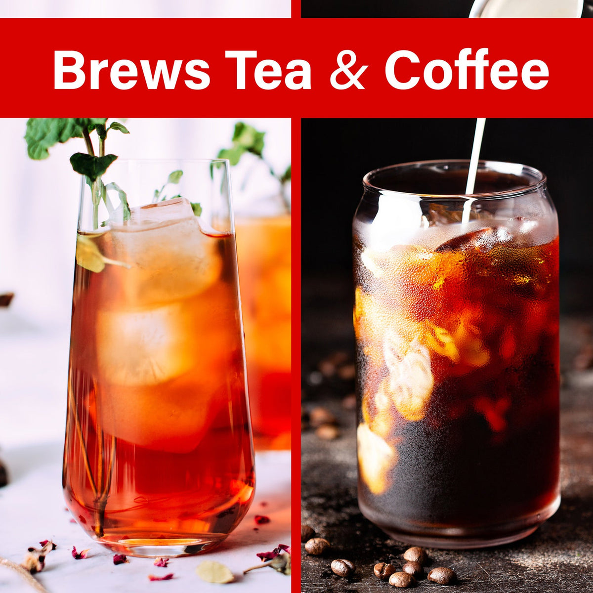 Brentwood 64 Oz. 700W Iced Tea and Coffee Maker with Pitcher, Blue - view 3