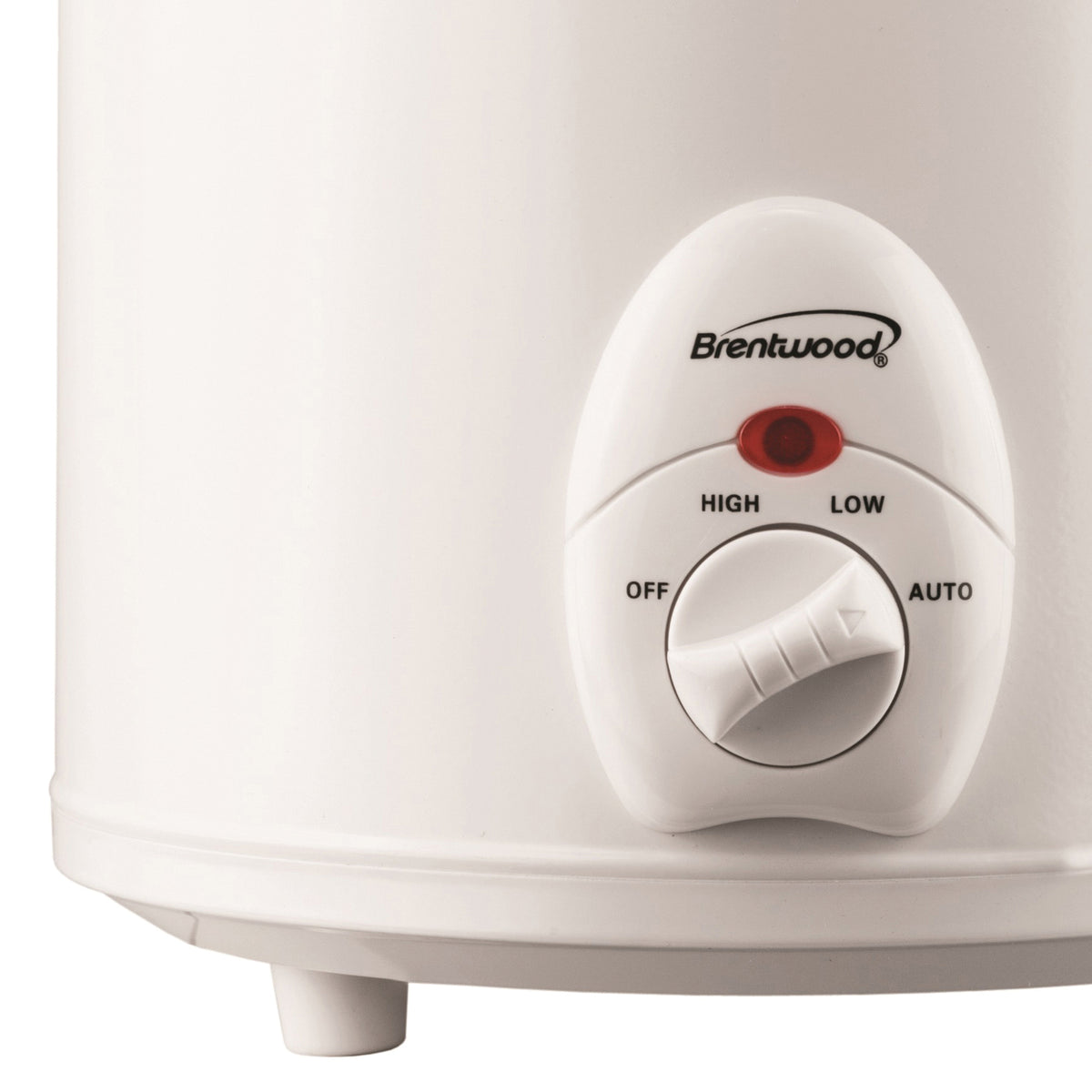 Brentwood 3-Qt. Slow Cooker with Removable Ceramic Pot & Glass Lid, White - view 4