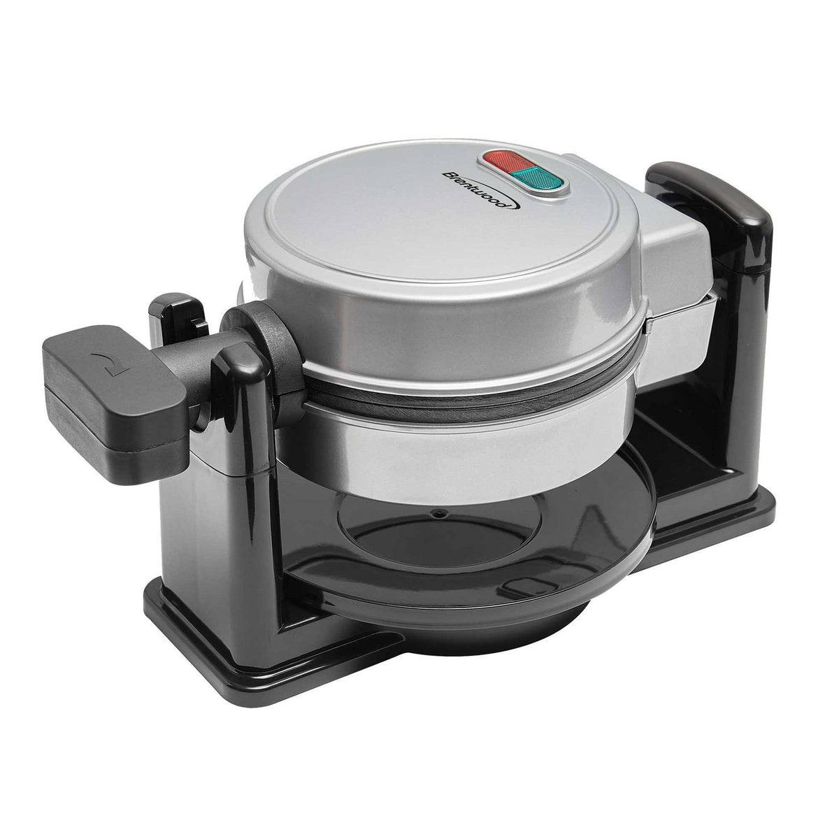 Brentwood 5 In. Nonstick Flip Belgian Waffle Maker, Silver