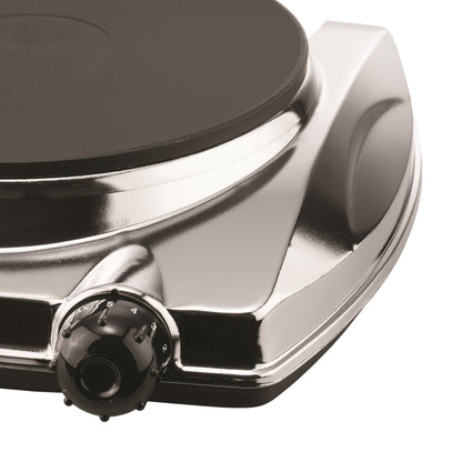 Brentwood 1000W Single Burner Electric Hot Plate, Adjustable Heat - view 2