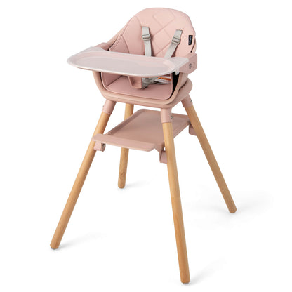 6-in-1 Convertible Baby High Chair with Removable Tray