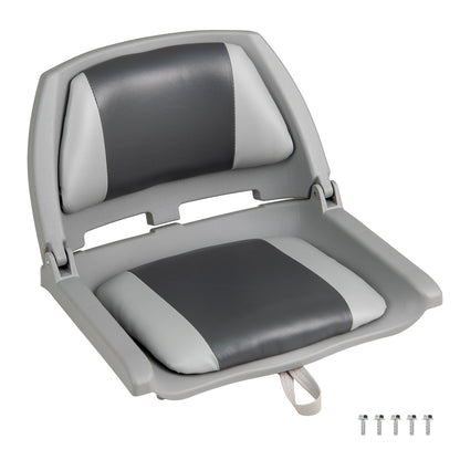 Folding Low Back Boat Seat with Marine-Grade PVC