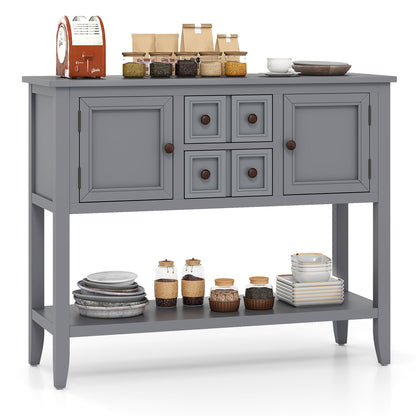 Buffet Sideboard Cabinet with 2 Doors and 2 Drawers
