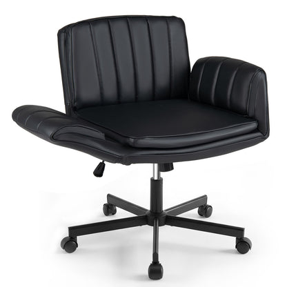 Criss Cross Office Chair with 5-Level Adjustable Arms and Wheels