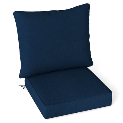 Deep Seat Chair Cushion Set with Rope Belts for Outdoor Use