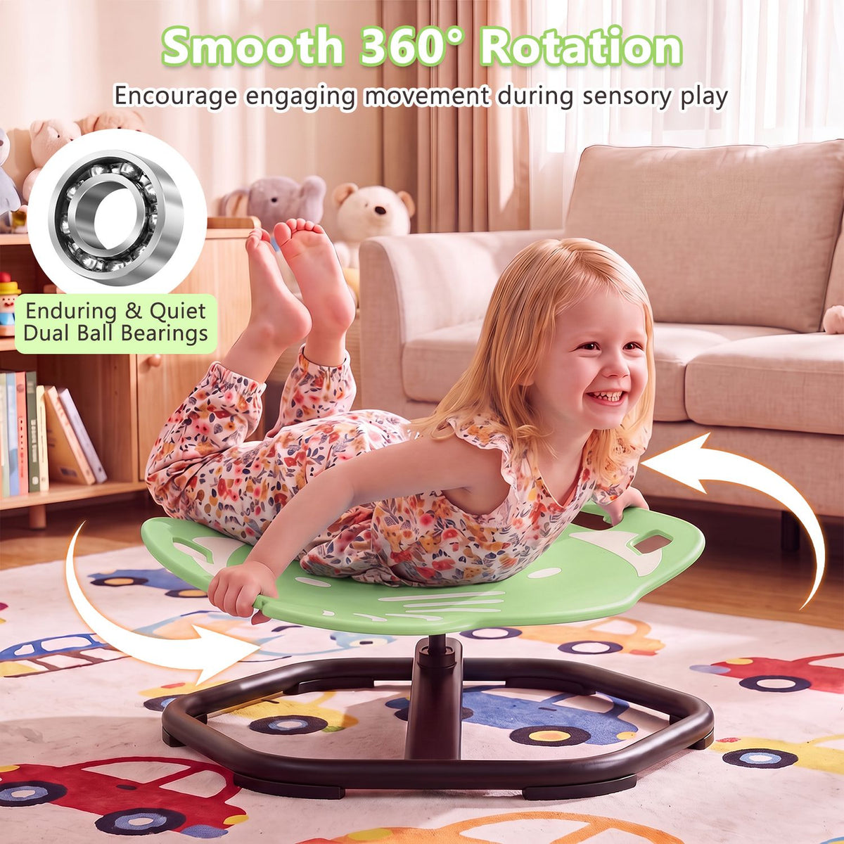 Elephant-Shaped Spinning Chair for Autistic and ADHD Kids