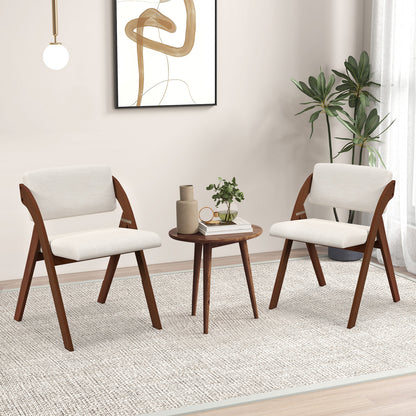 Folding Dining Chairs Set of 2 with Padded Seats