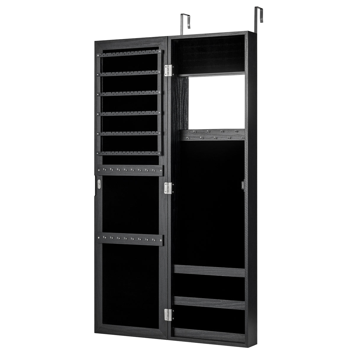 Full Length Mirror Jewelry Cabinet with Wall Mount