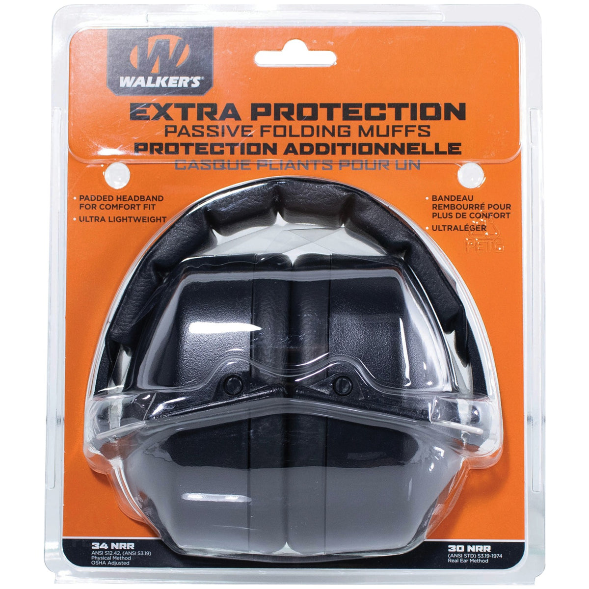 Walker's Game Ear EXT Low-Profile Folding Range Earmuffs, NRR 30 dB - view 6
