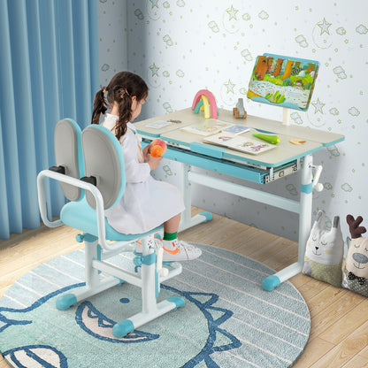 Kids Desk with Adjustable Height and Tilt Desktop
