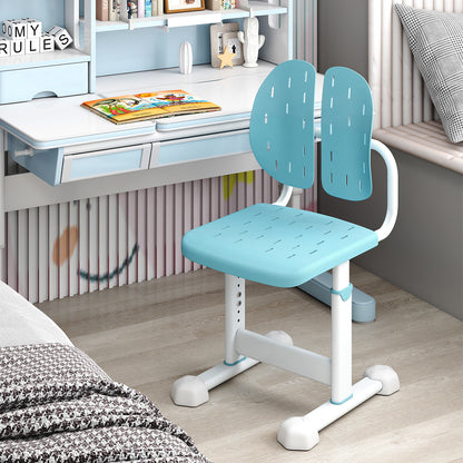Height-Adjustable Kids Study Chair with Double Back Support