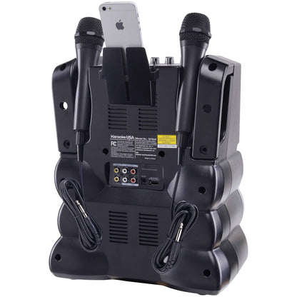 Karaoke USA DVD/CDG/MP3G Karaoke Machine with 7-In. Screen, Bluetooth & 2 Microphones - view 9