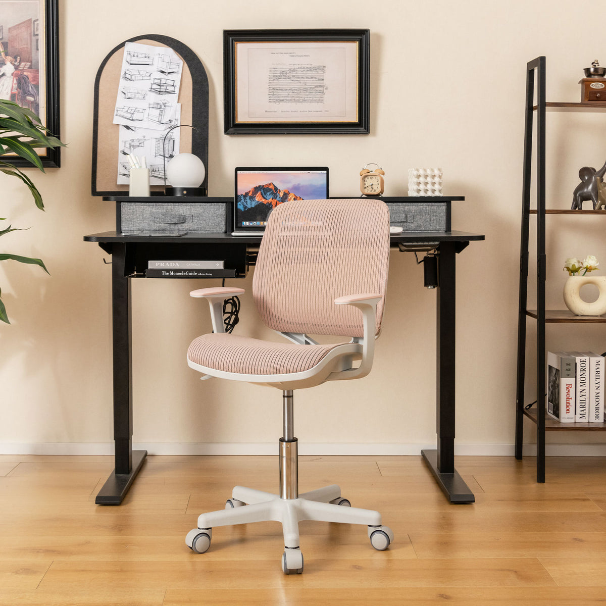 Kids Swivel Mesh Computer Chair with Adjustable Height