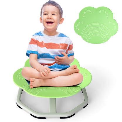 Kids Sensory Swivel Chair 360° Spinning Seat with Metal Base