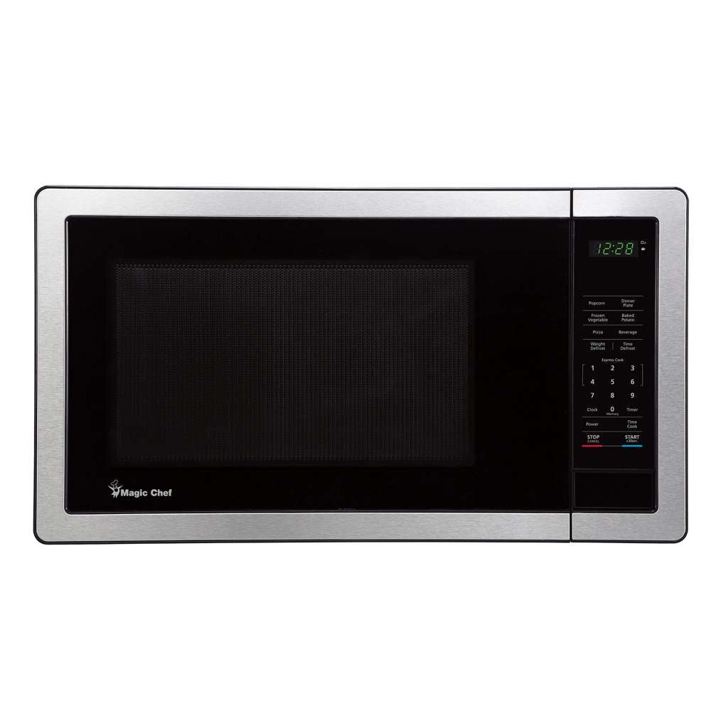 Magic Chef 1.1 Cu. Ft. 1,000W Countertop Microwave with Digital Touch Controls - Stainless Steel - view 3