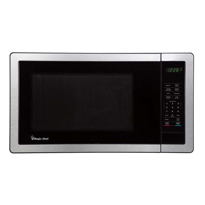 Magic Chef 1.1 Cu. Ft. 1,000W Countertop Microwave with Digital Touch Controls - Stainless Steel - view 3