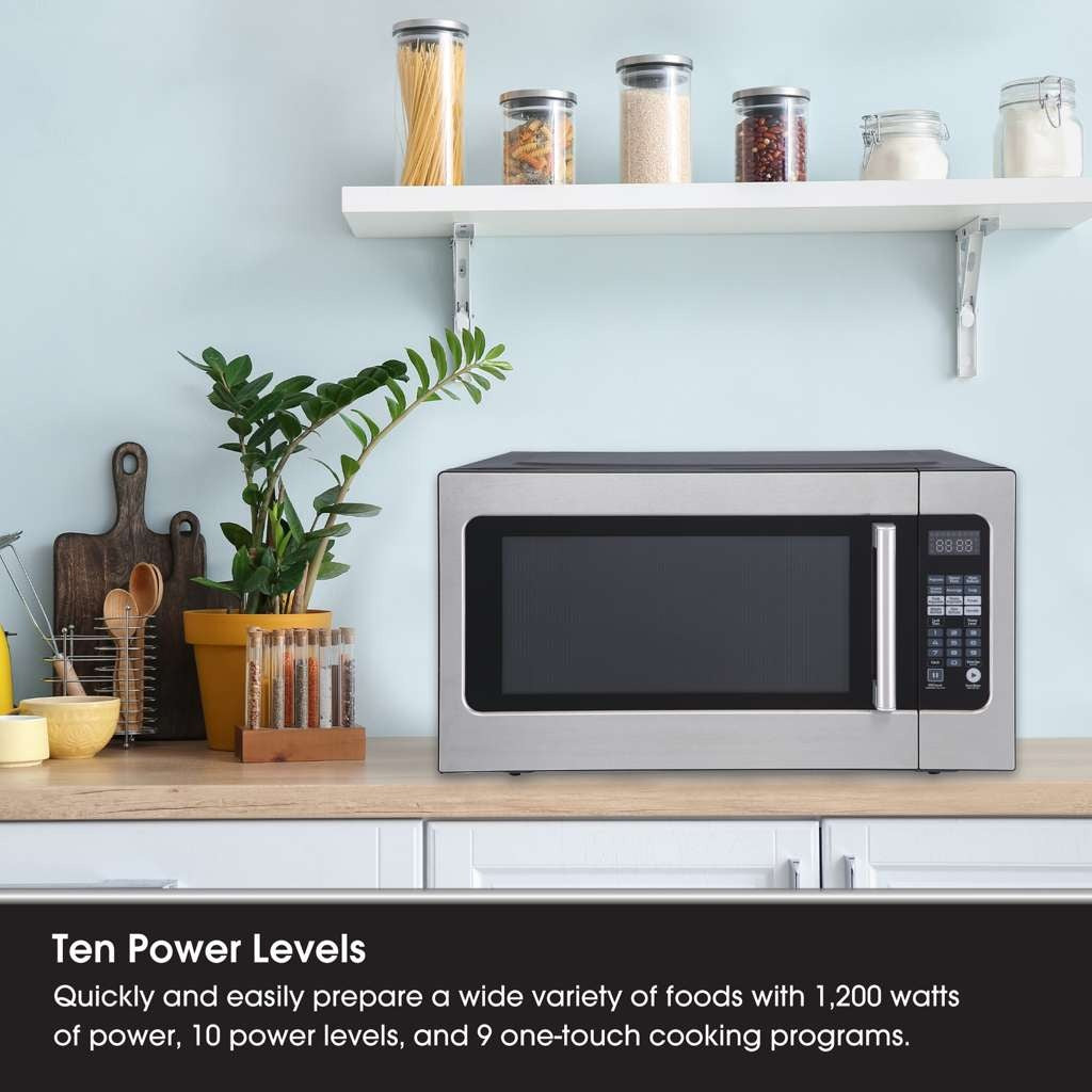 Magic Chef 2.2 Cu. Ft. 1,200W Countertop Microwave with Sensor Cook, Stainless - view 11