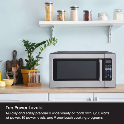 Magic Chef 2.2 Cu. Ft. 1,200W Countertop Microwave with Sensor Cook, Stainless - view 11