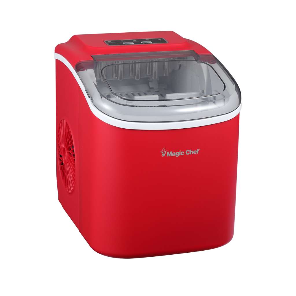 Magic Chef Portable Countertop Ice Maker, 27 Lb. per Day - Red - view 5