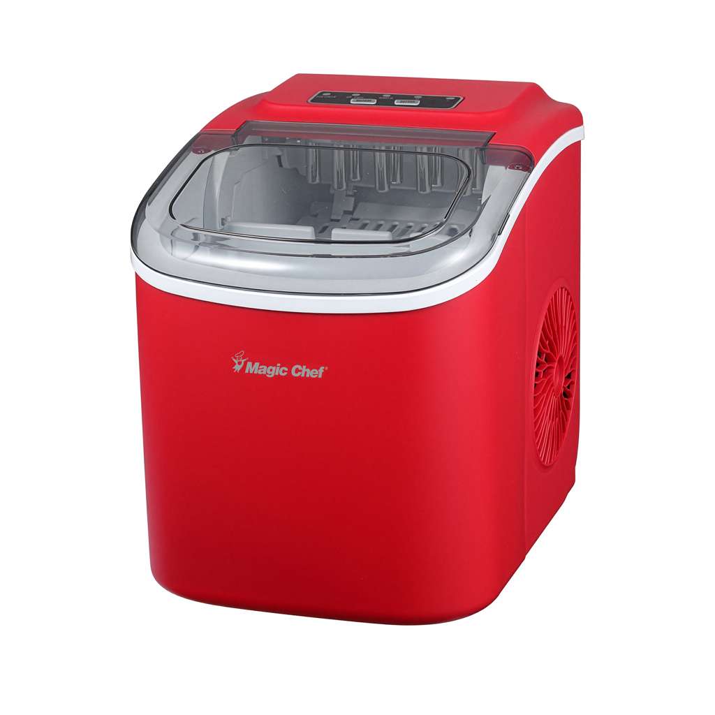 Magic Chef Portable Countertop Ice Maker, 27 Lb. per Day - Red - view 6